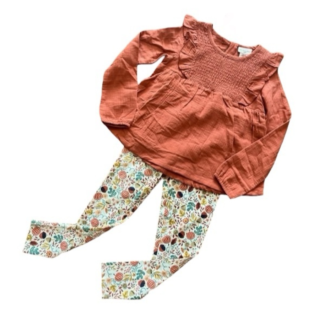 Sincerely Jules Floral Pumpkin Outfit Set